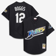 Black Wade Boggs Tampa Bay Rays Mitchell & Ness Authentic Batting Practice Jersey