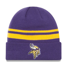 Team Stripe Cuffed Knit Hat - Minnesota Vikings Hats