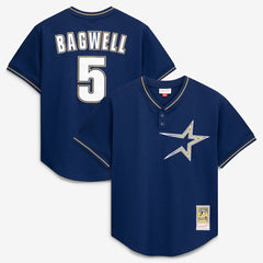 Navy Jeff Bagwell Houston Astros Mitchell & Ness Authentic Batting Practice Jersey