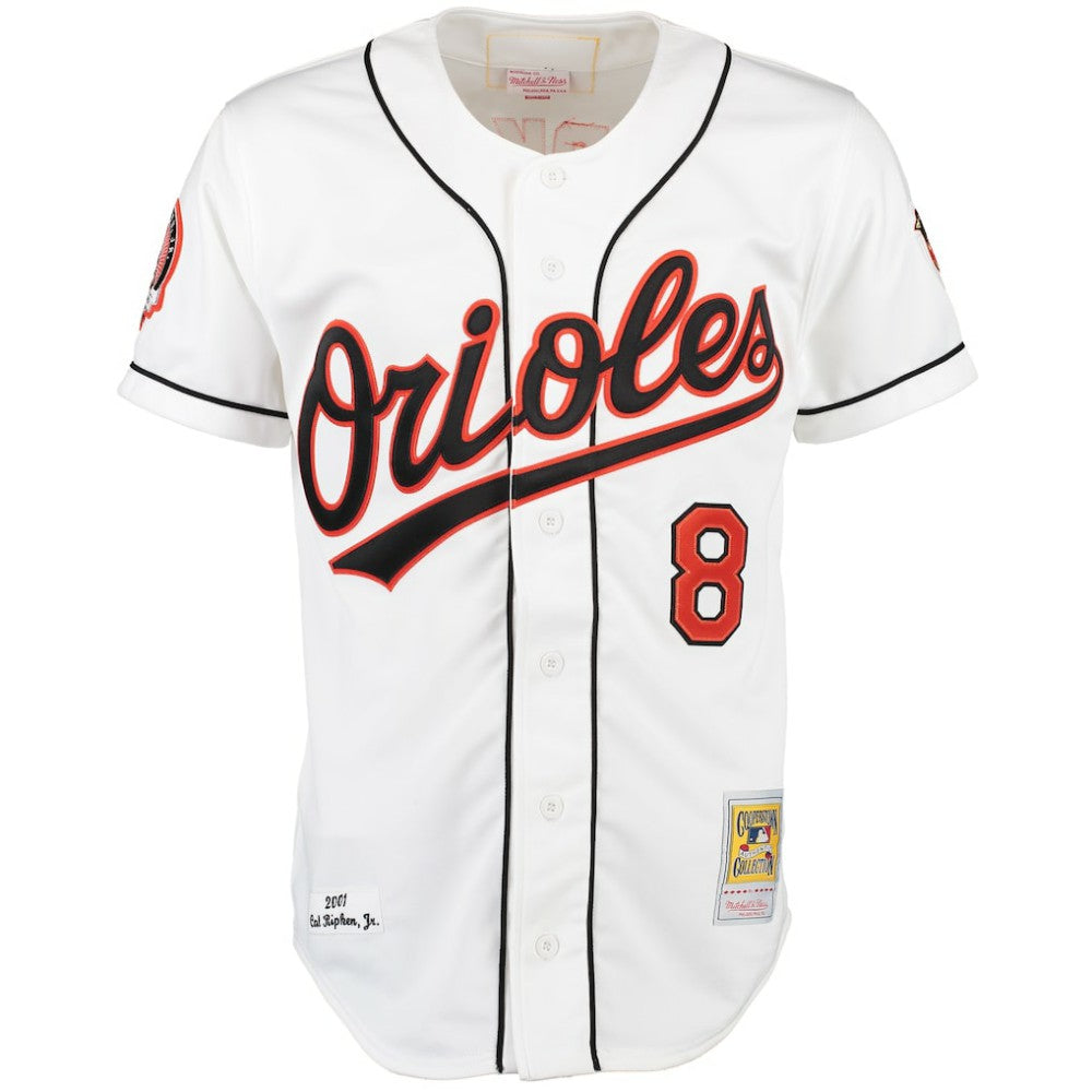 White Cal Ripken Baltimore Orioles Mitchell & Ness Home Authentic Jersey