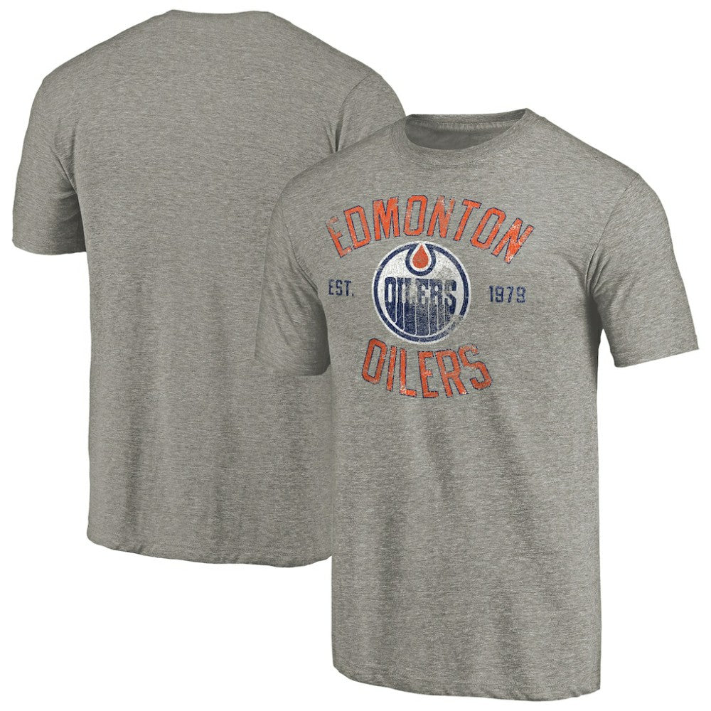 NHL Edmonton Oilers Heritage Tri-Blend T-Shirt
