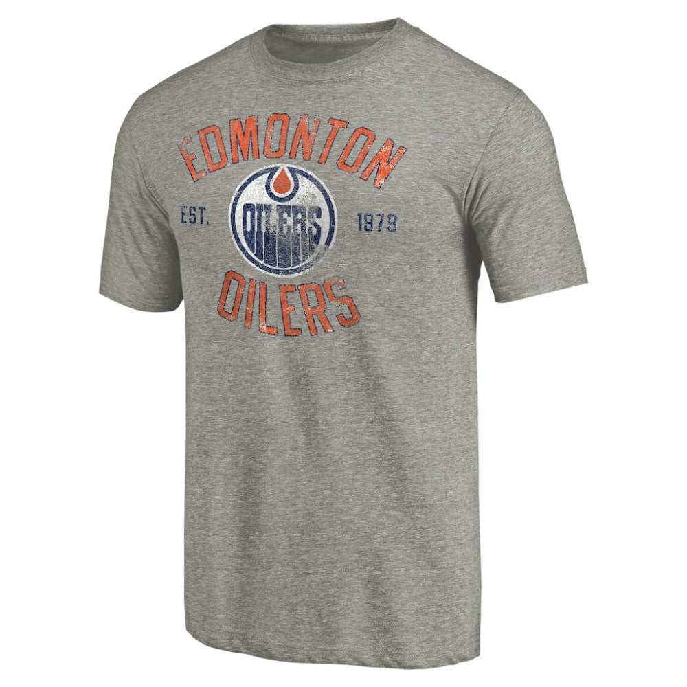 NHL Edmonton Oilers Heritage Tri-Blend T-Shirt