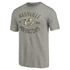 NHL Nashville Predators Heritage Tri-Blend T-Shirt