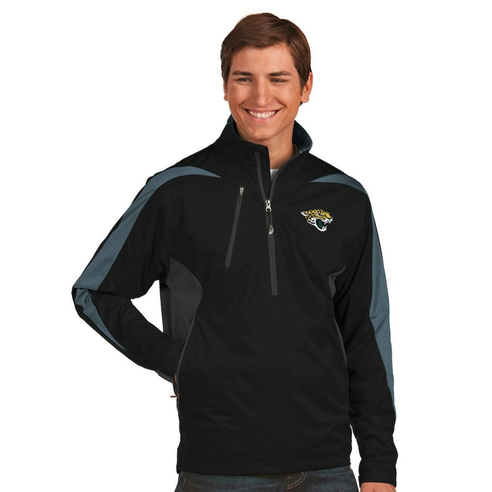 Antigua Discover Desert Dry Xtra-Lite Half-Zip Jacket - Jacksonville Jaguars Jackets