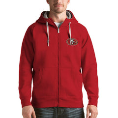 Antigua Victory Full-Zip Hoodie - San Francisco 49ers Hoodies