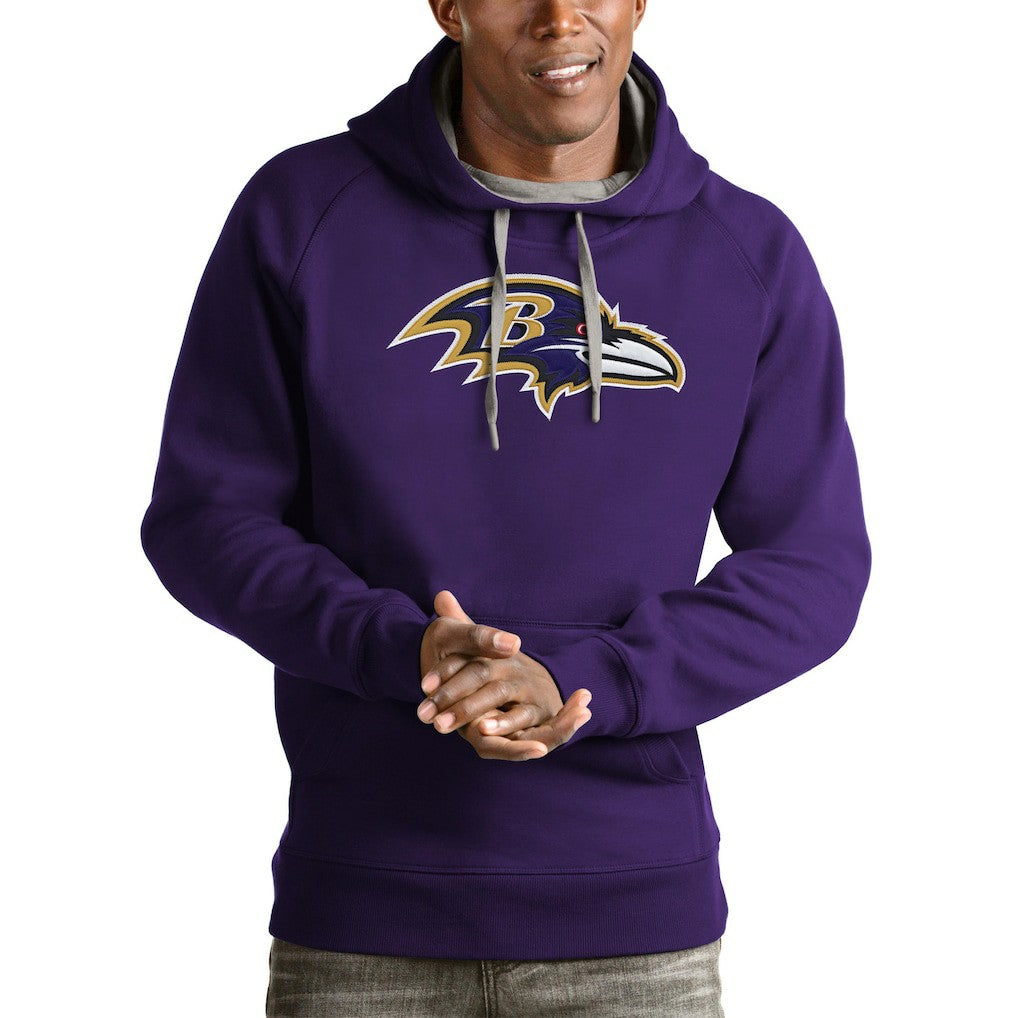 Antigua Victory Pullover Hoodie - Baltimore Ravens Hoodies