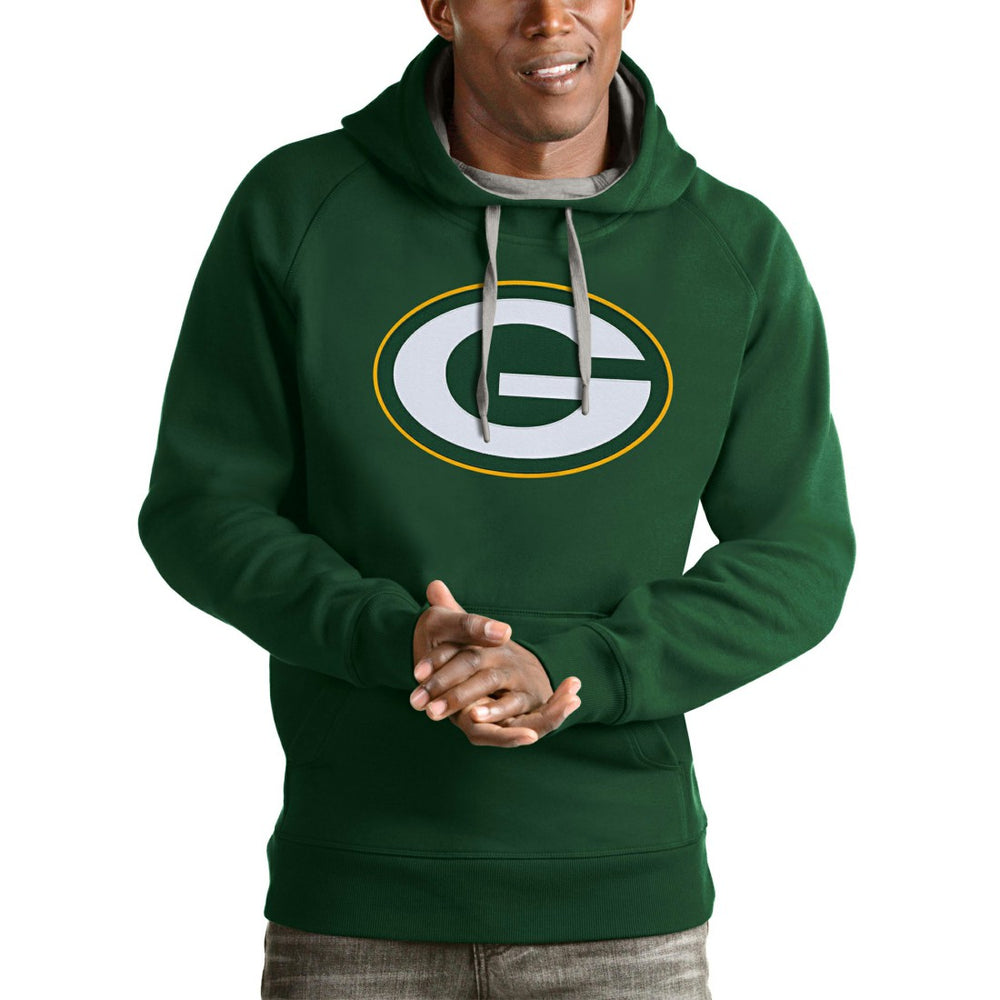 Antigua Victory Pullover Hoodie - Green Bay Packers Hoodies