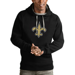 Antigua Victory Pullover Hoodie - New Orleans Saints Hoodies
