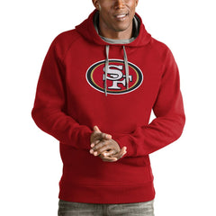 Antigua Victory Pullover Hoodie - San Francisco 49ers Hoodies