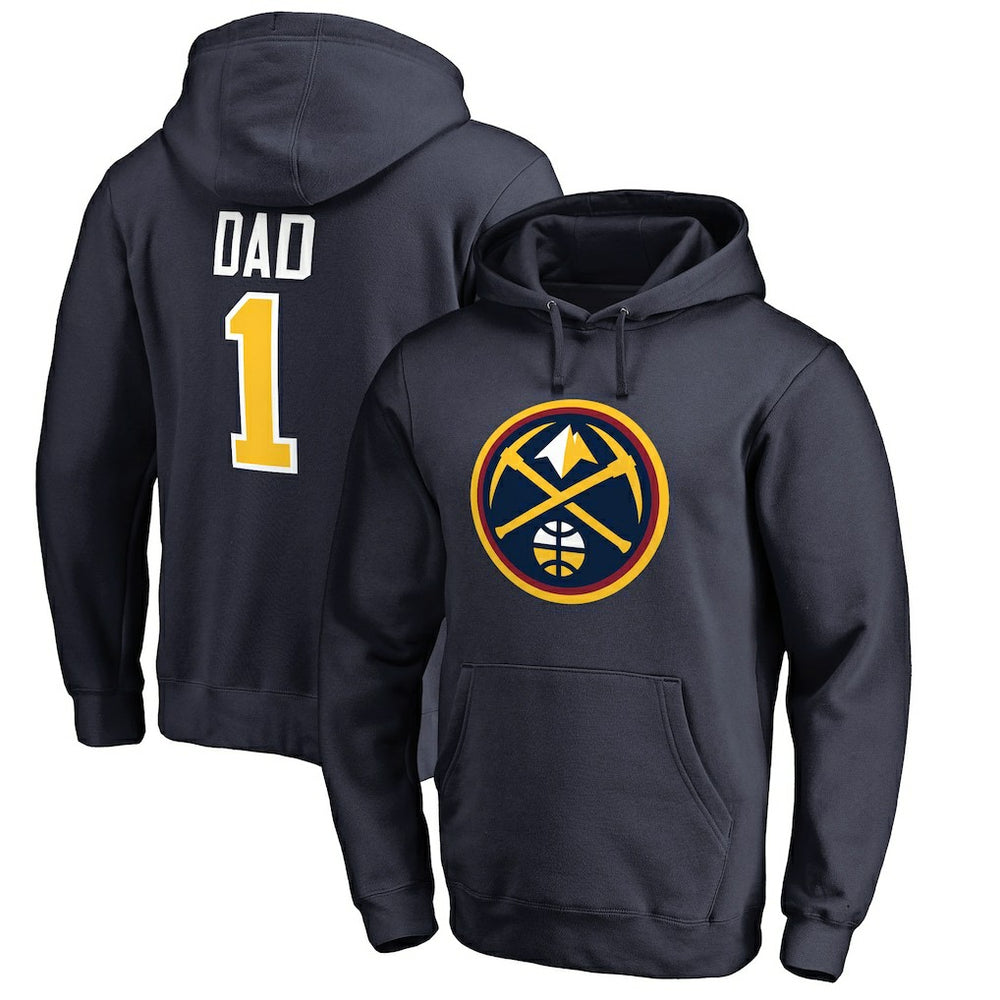 Denver Nuggets #1 Dad Pullover Hoodie sale