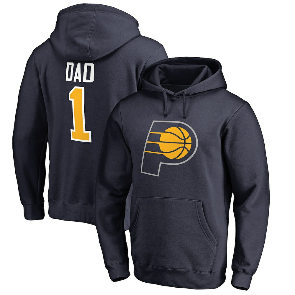 Indiana Pacers #1 Dad Pullover Hoodie