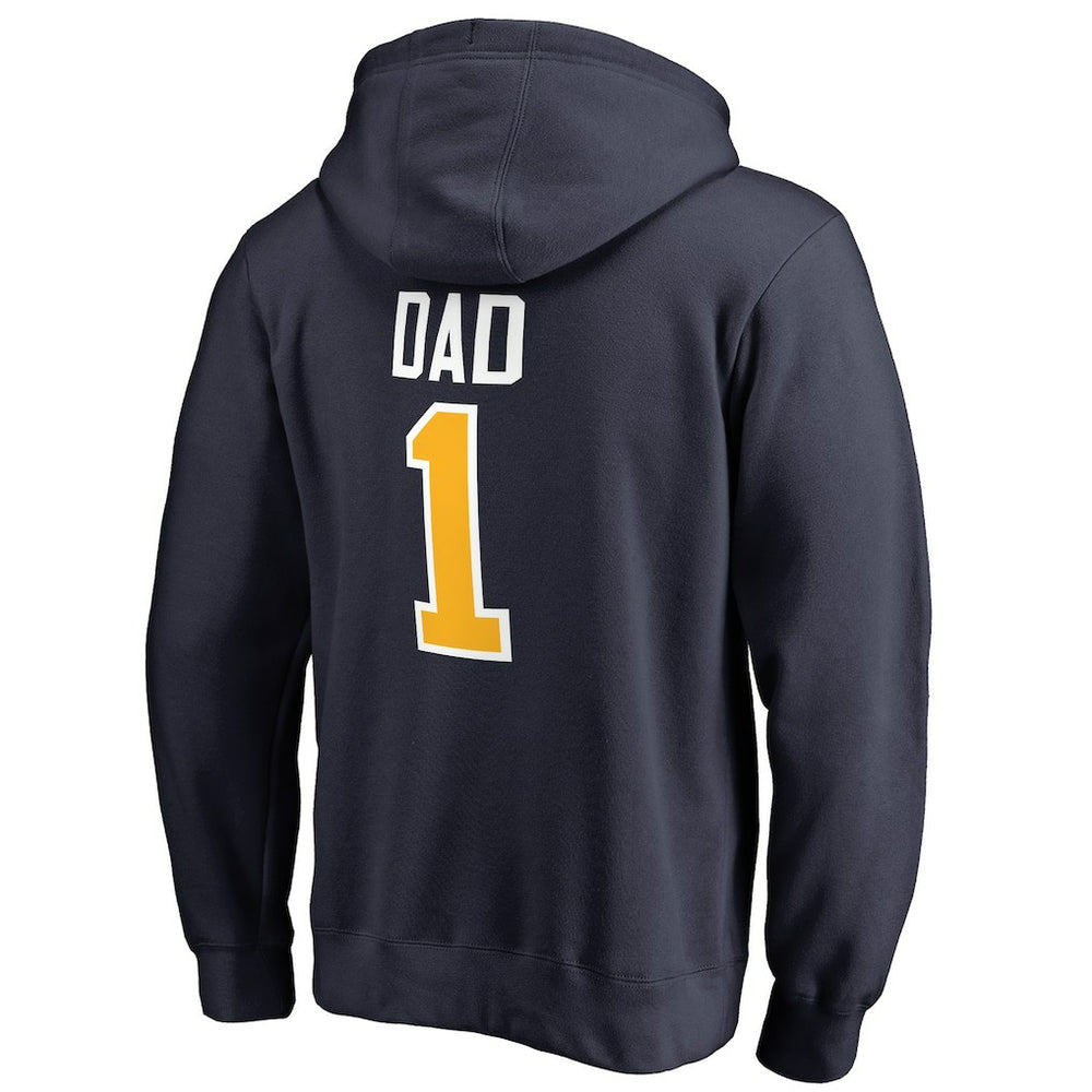 Indiana Pacers #1 Dad Pullover Hoodie