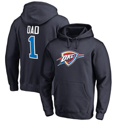 Oklahoma City Thunder #1 Dad Pullover Hoodie