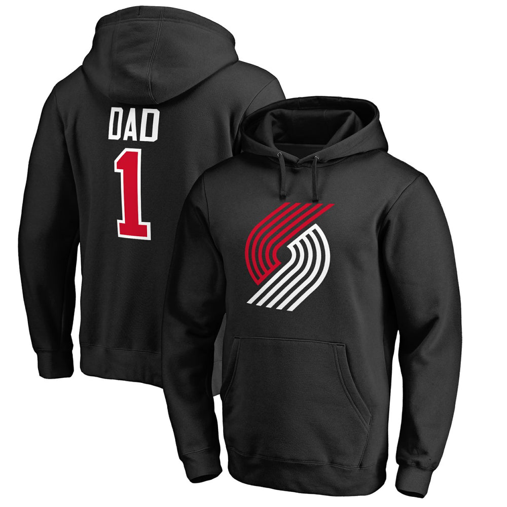 Portland Trail Blazers #1 Dad Pullover Hoodie