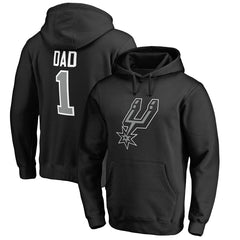 San Antonio Spurs #1 Dad Pullover Hoodie