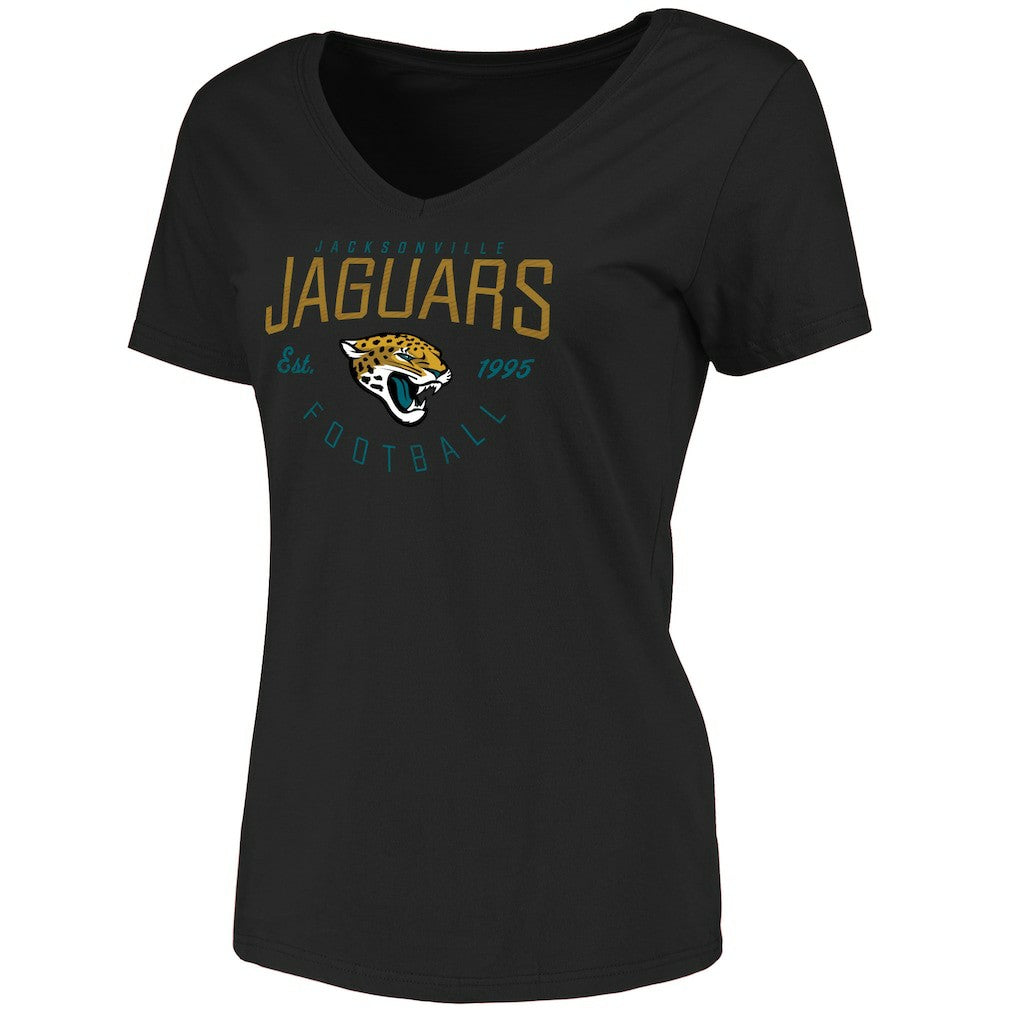 Women's Live For It V-Neck T-Shirt - Jacksonville Jaguars T-shirts