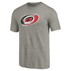 NHL Carolina Hurricanes Distressed Team Logo Tri-Blend T-Shirt