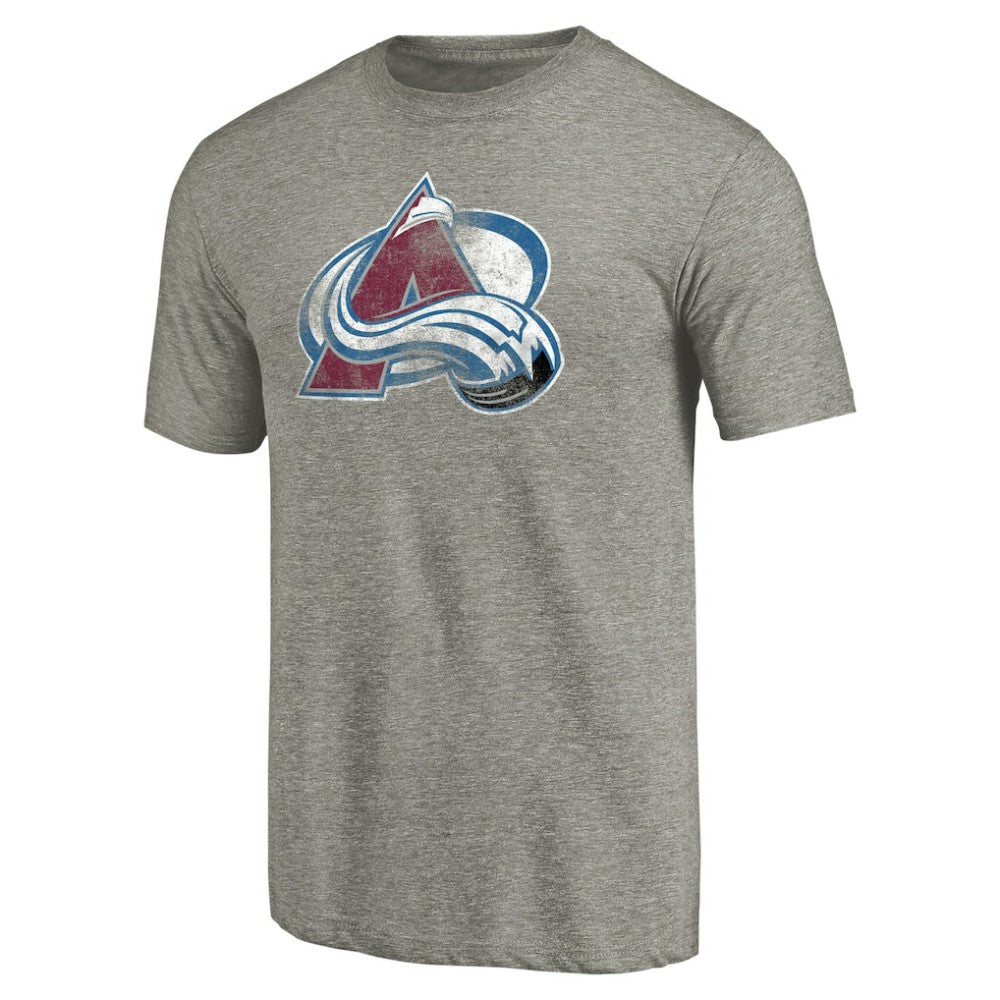 NHL Colorado Avalanche Distressed Team Logo Tri-Blend T-Shirt