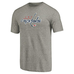 NHL Washington Capitals Distressed Team Logo Tri-Blend T-Shirt