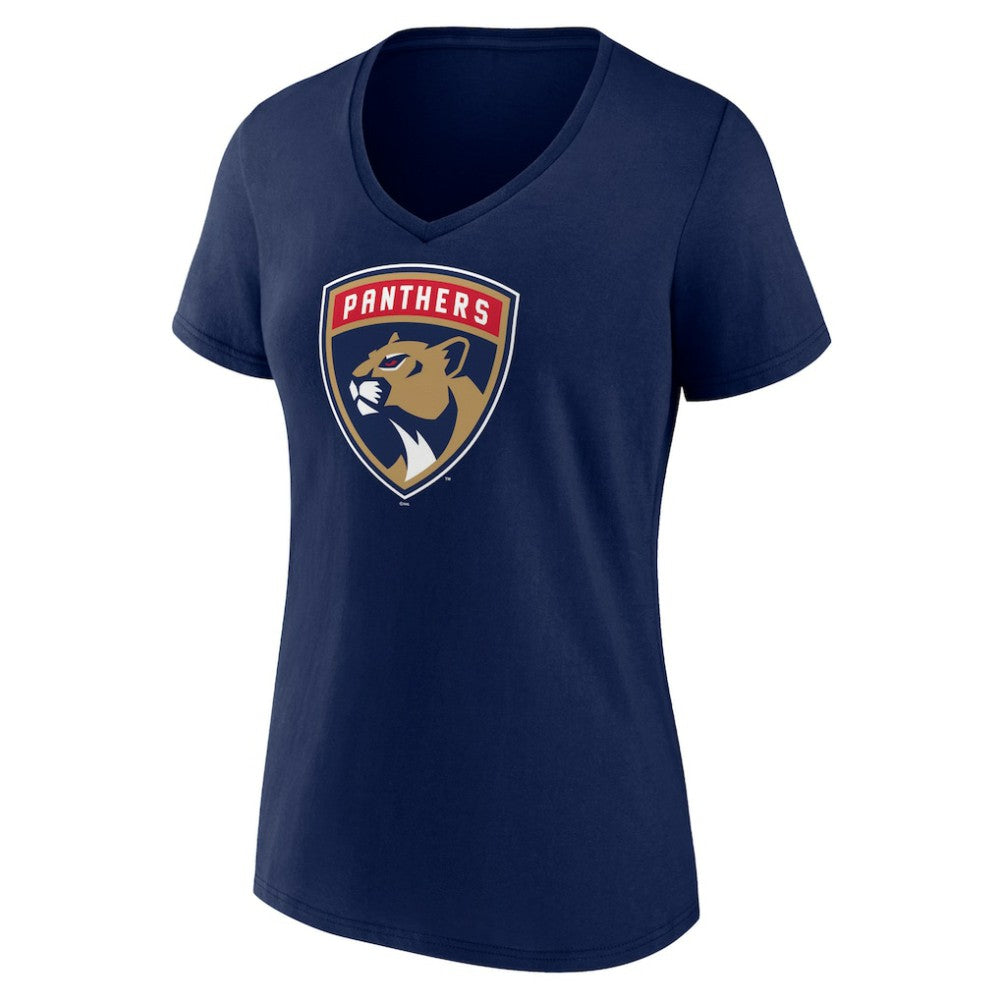 NHL Florida Panthers Women's Primary Logo V-Neck T-Shirt