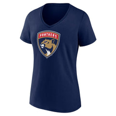 NHL Florida Panthers Women's Primary Logo V-Neck T-Shirt