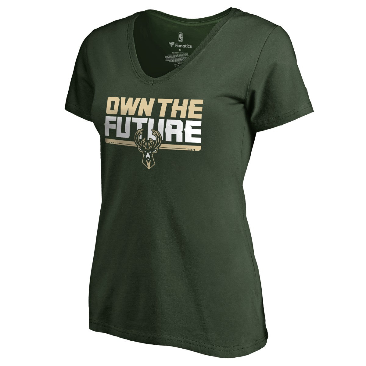 Milwaukee Bucks Women's #Ownthefuture V-Neck T-Shirt