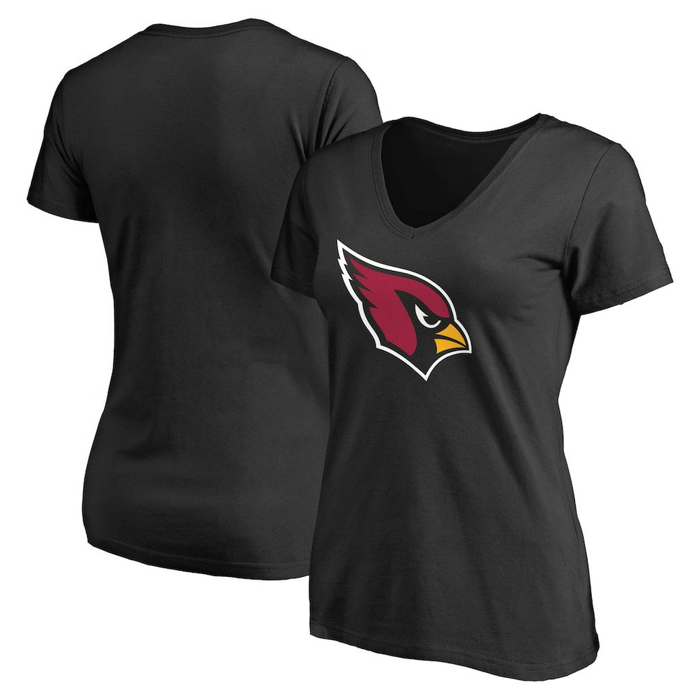 Women's Primary Team Logo V-Neck T-Shirt - Arizona Cardinals T-shirts