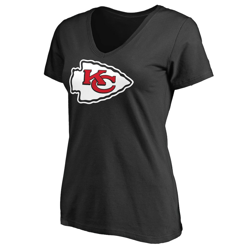 Women's Primary Team Logo V-Neck T-Shirt - Kansas City Chiefs T-shirts