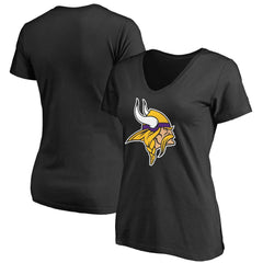 Women's Primary Team Logo V-Neck T-Shirt - Minnesota Vikings T-shirts