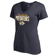 NHL Nashville Predators Women's Nostalgia V-Neck T-Shirt