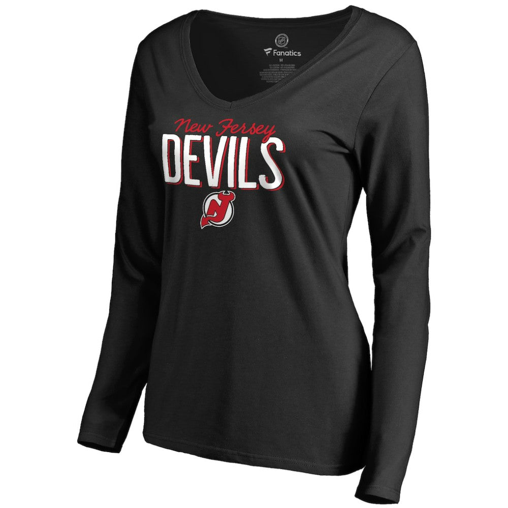 NHL New Jersey Devils Women's Nostalgia Long Sleeve T-Shirt