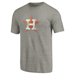 Ash Houston Astros Distressed Team Tri-Blend T-Shirt