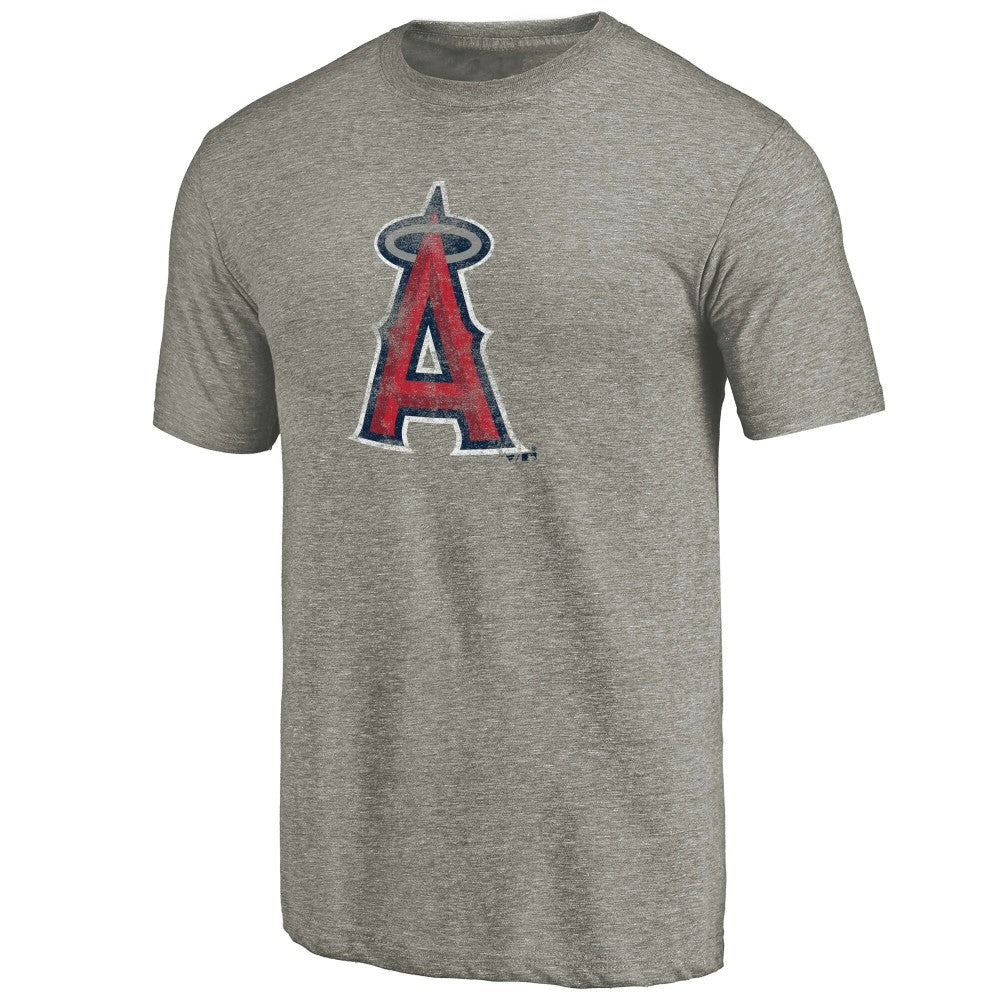 Ash Los Angeles Angels Distressed Team Tri-Blend T-Shirt