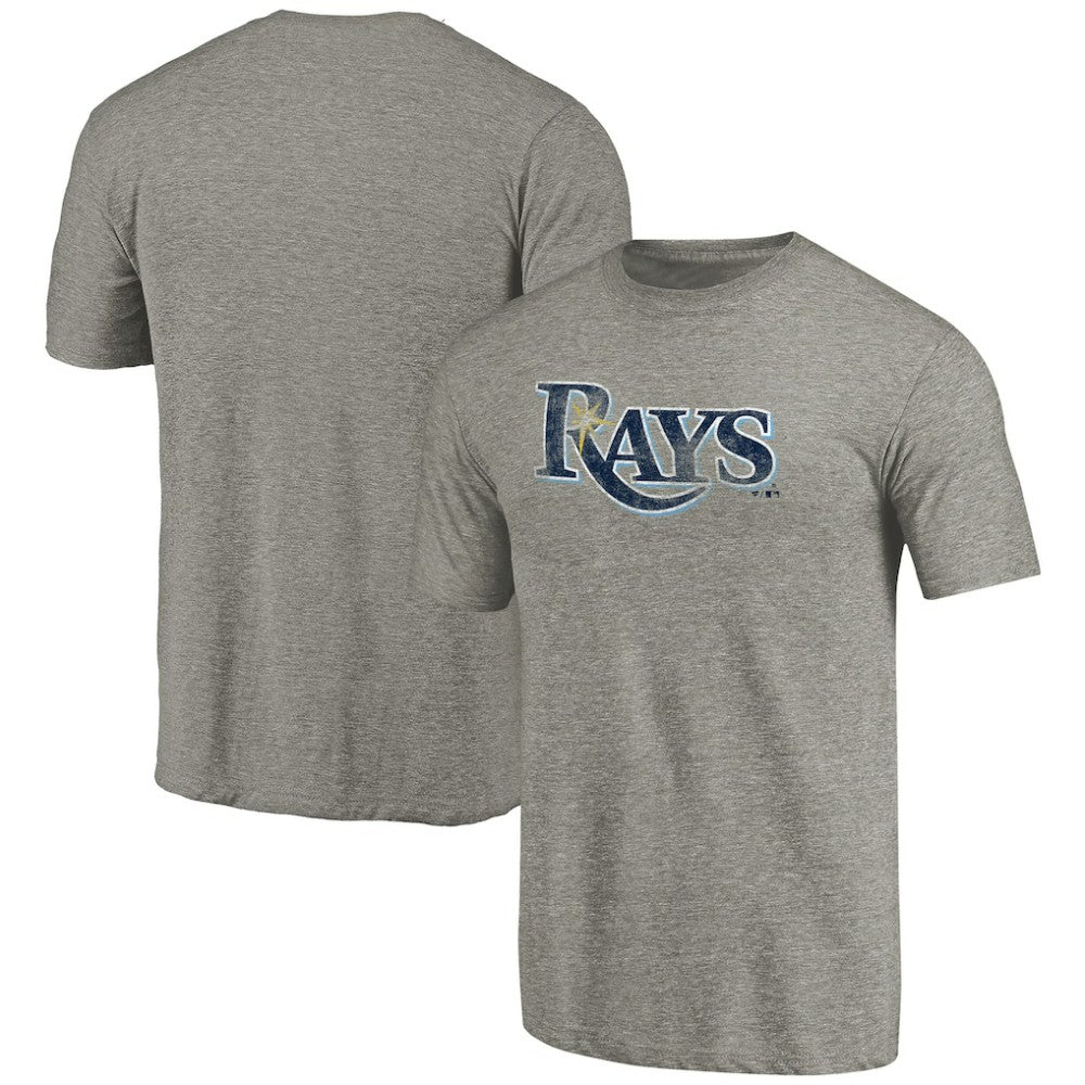 Ash Tampa Bay Rays Distressed Team Tri-Blend T-Shirt