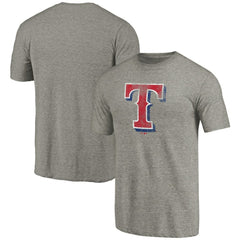 Ash Texas Rangers Distressed Team Tri-Blend T-Shirt