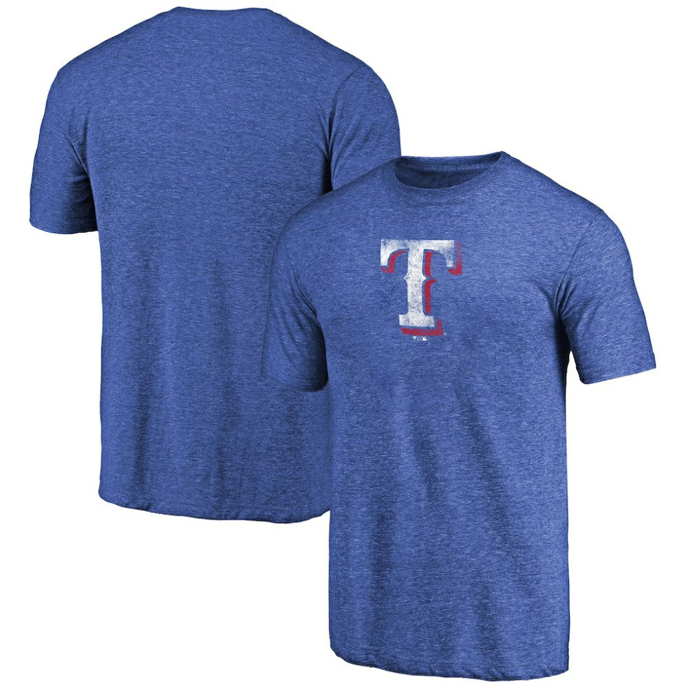 Royal Texas Rangers Distressed Team 2 Tri-Blend T-Shirt