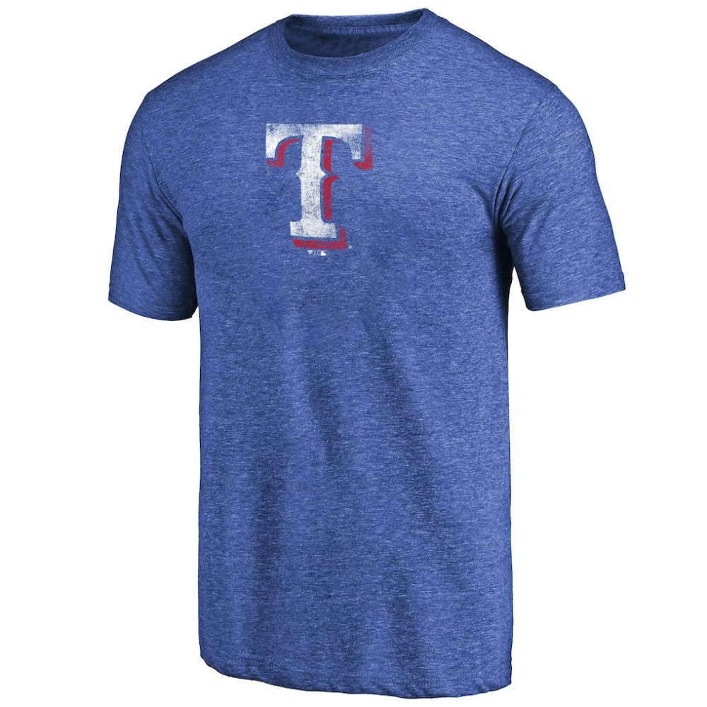 Royal Texas Rangers Distressed Team 2 Tri-Blend T-Shirt