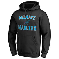 Black Miami Marlins Victory Arch Pullover Hoodie