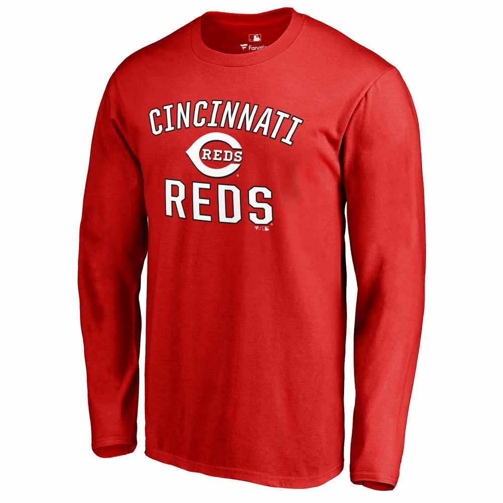 Red Cincinnati Reds Victory Arch Long Sleeve T-Shirt