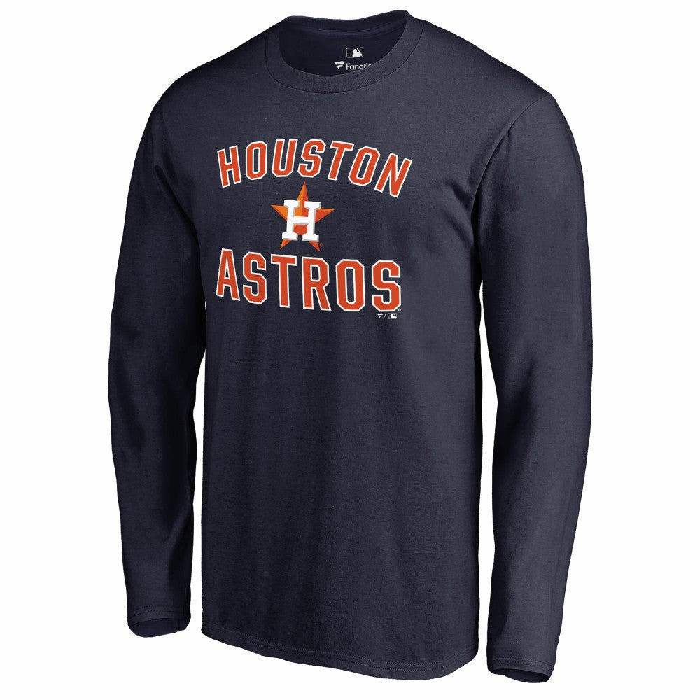 Navy Houston Astros Victory Arch Long Sleeve T-Shirt