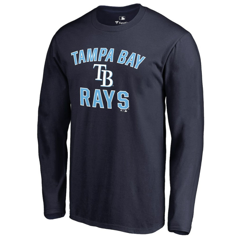 Navy Tampa Bay Rays Victory Arch Long Sleeve T-Shirt