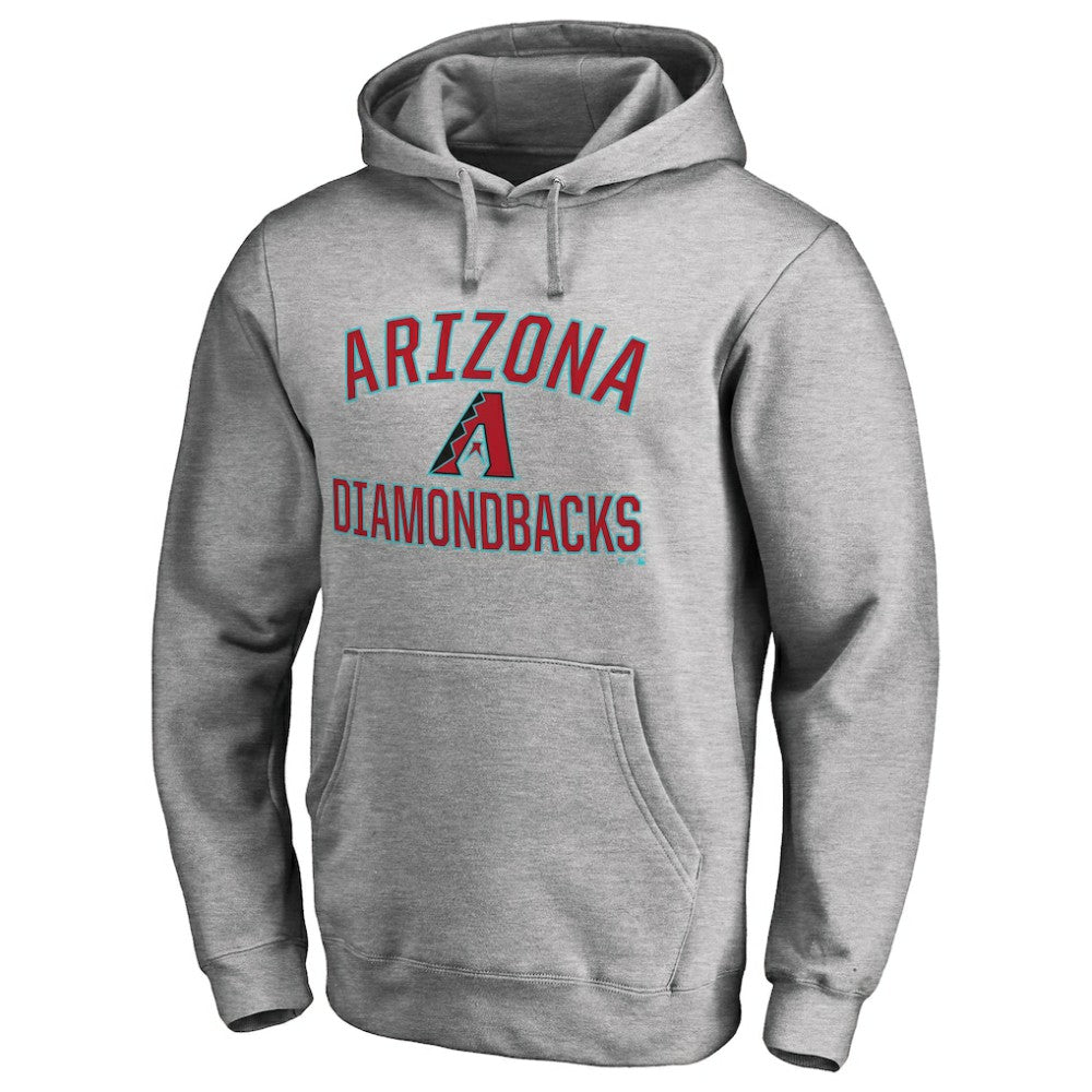 Ash Arizona Diamondbacks Victory Arch Pullover Hoodie