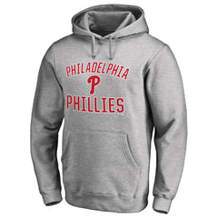 Ash Philadelphia Phillies Victory Arch Pullover Hoodie