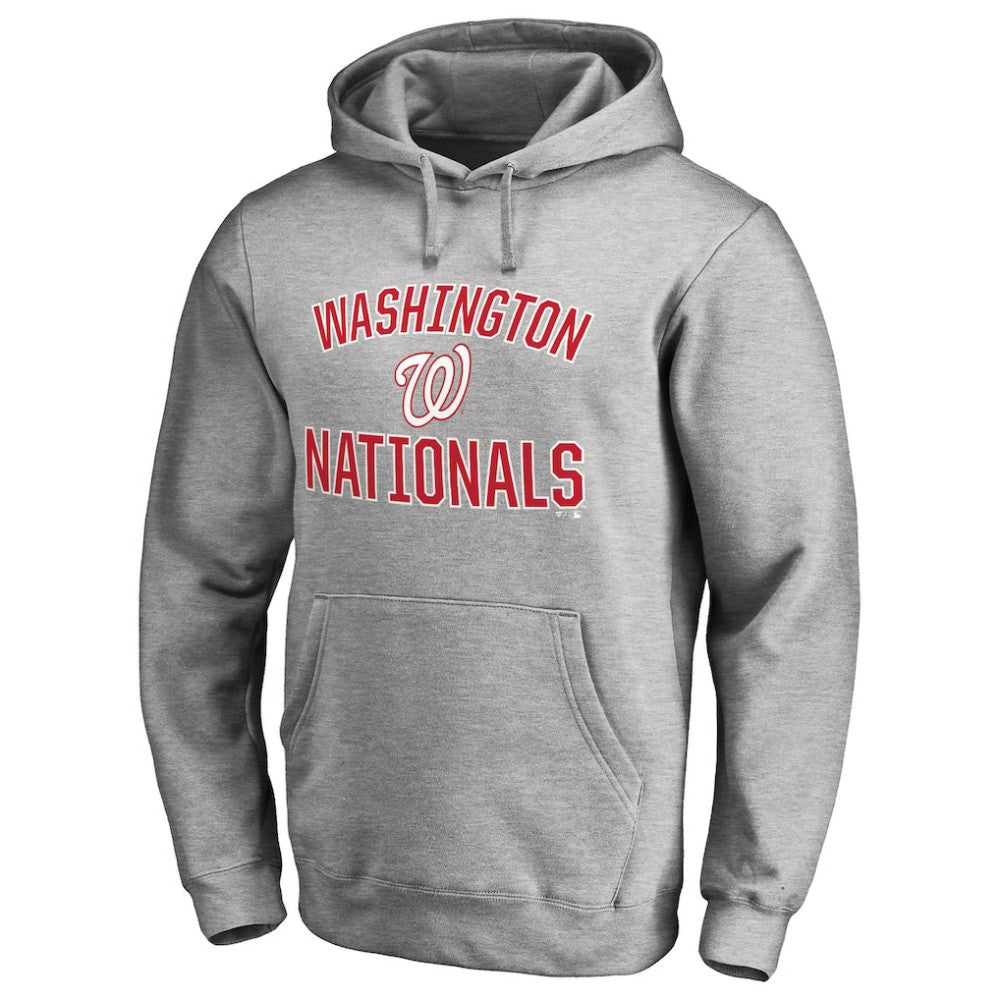 Ash Washington Nationals Victory Arch Pullover Hoodie