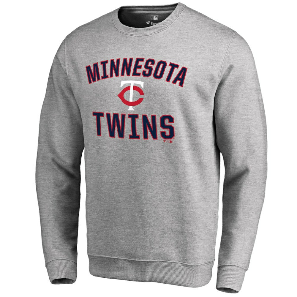 Ash Minnesota Twins Victory Arch Pullover Sweatshirt