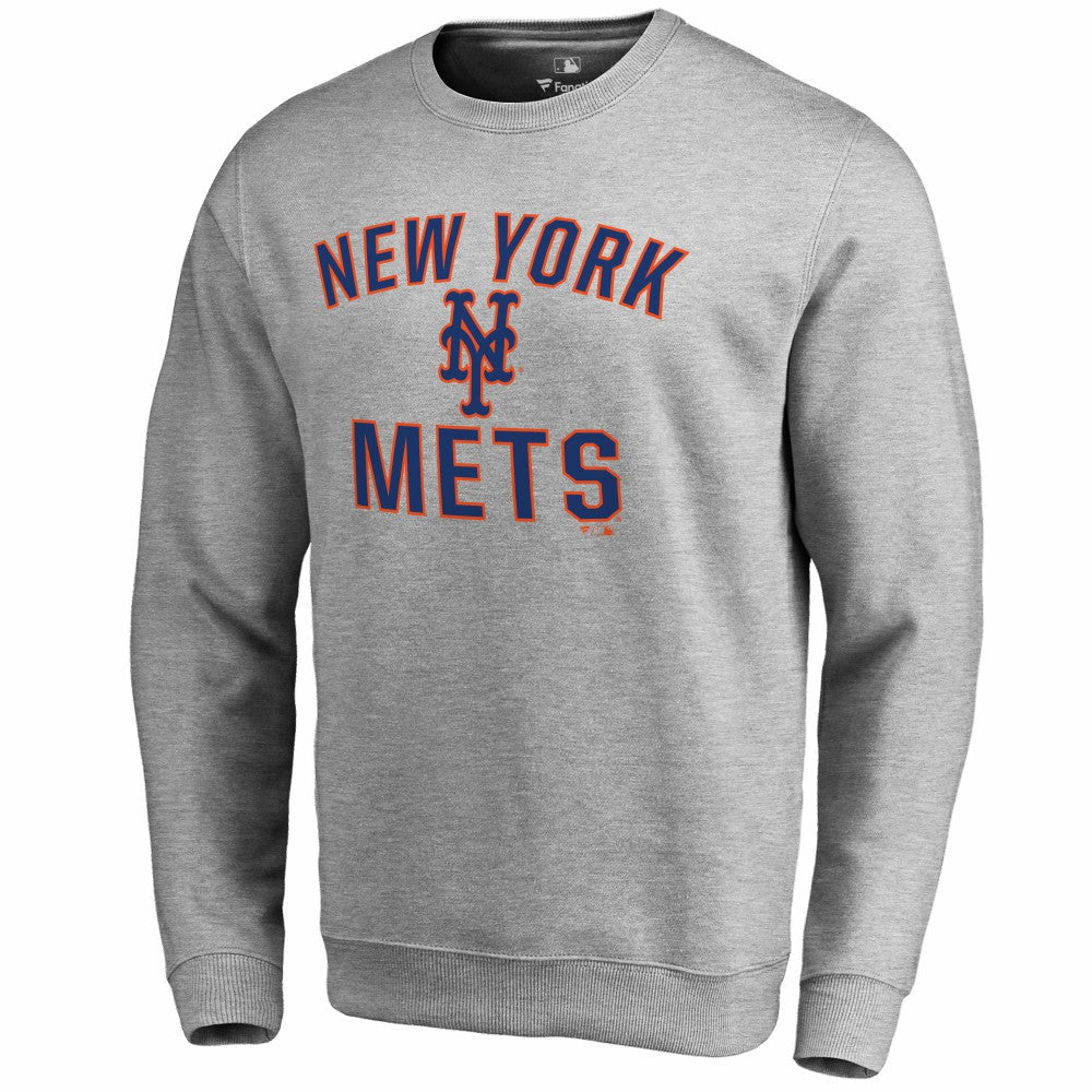 Ash New York Mets Victory Arch Pullover Sweatshirt
