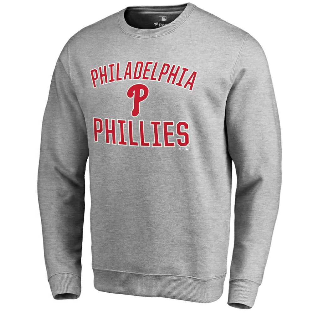Ash Philadelphia Phillies Victory Arch Pullover Sweatshirt