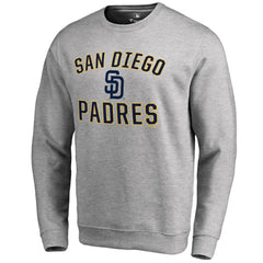 Ash San Diego Padres Victory Arch Pullover Sweatshirt