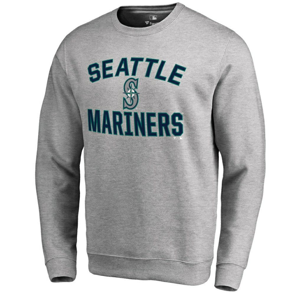 Ash Seattle Mariners Victory Arch Pullover Sweatshirt
