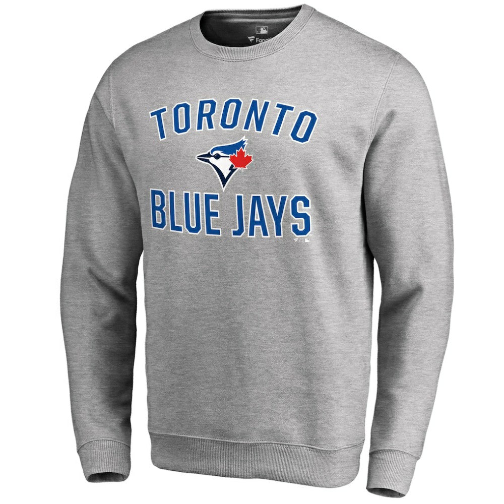 Ash Toronto Blue Jays Victory Arch Pullover Sweatshirt